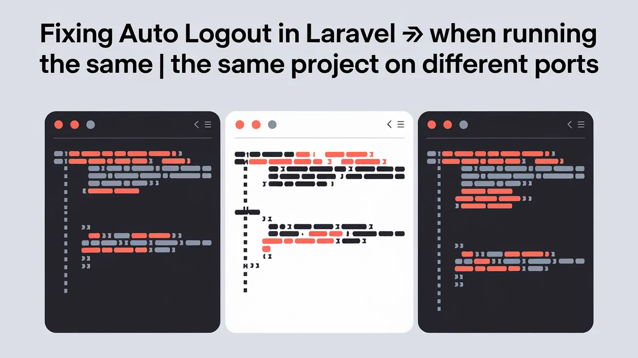 Fixing Auto Logout in Laravel When Running the Same Project on Different Ports - Blog Post